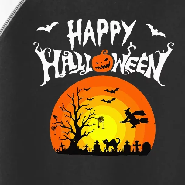 Happy Halloween Retro Toddler Fine Jersey T-Shirt