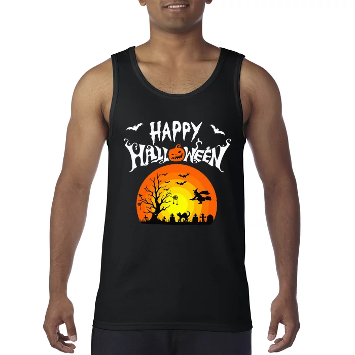 Happy Halloween Retro Tank Top