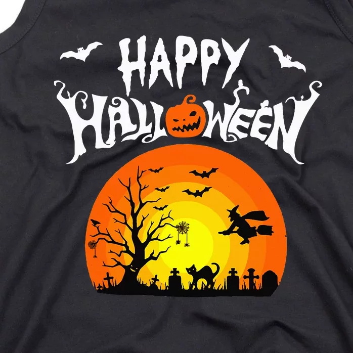 Happy Halloween Retro Tank Top