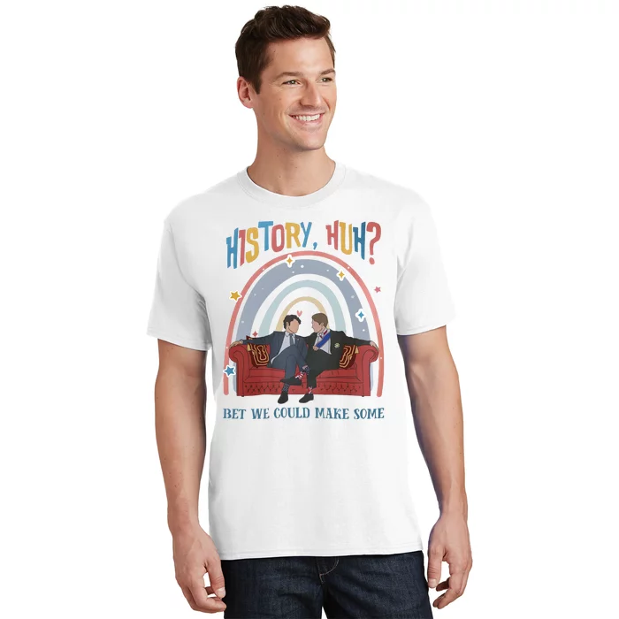 History Huh Red White And Funny Royal Blue LGBT Gay T-Shirt