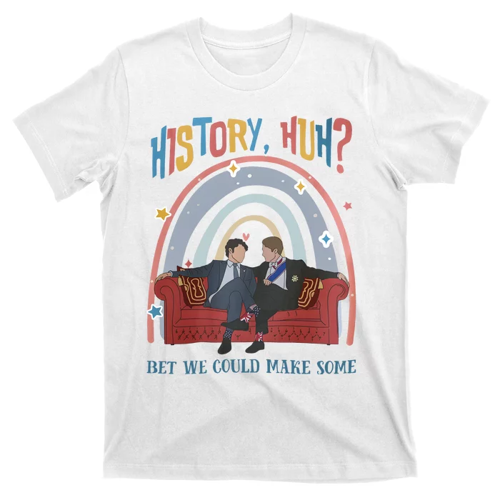 History Huh Red White And Funny Royal Blue LGBT Gay T-Shirt