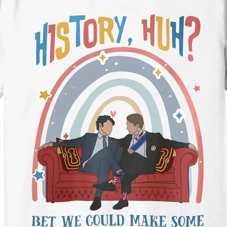 History Huh Red White And Funny Royal Blue LGBT Gay Premium T-Shirt