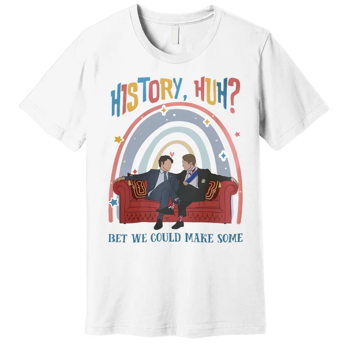 History Huh Red White And Funny Royal Blue LGBT Gay Premium T-Shirt