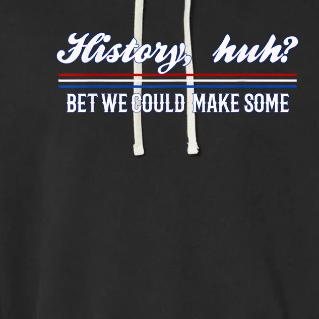 History Huh | Red White And Royal Blue Garment-Dyed Fleece Hoodie