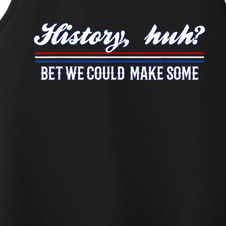 History Huh | Red White And Royal Blue Performance Tank