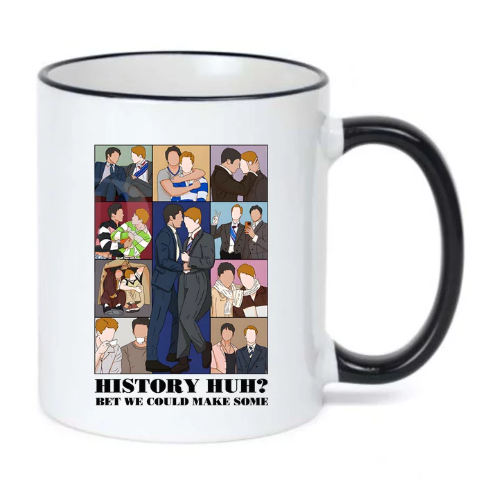 History Huh Red White And Royal Blue Black Color Changing Mug