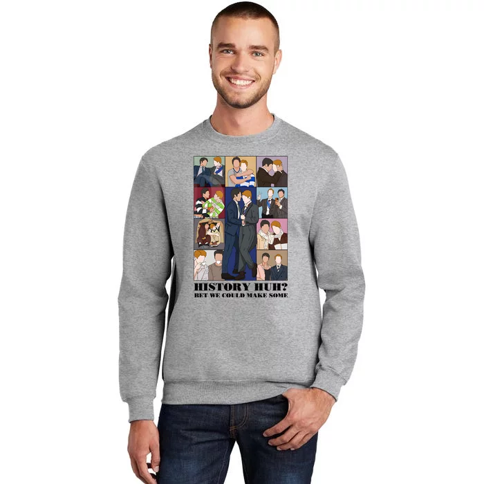 History Huh Red White And Royal Blue Tall Sweatshirt