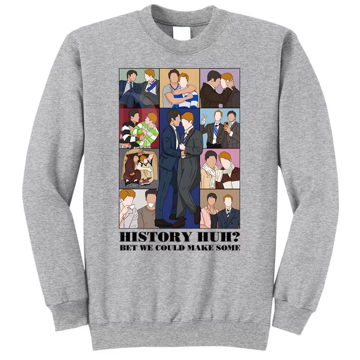 History Huh Red White And Royal Blue Tall Sweatshirt