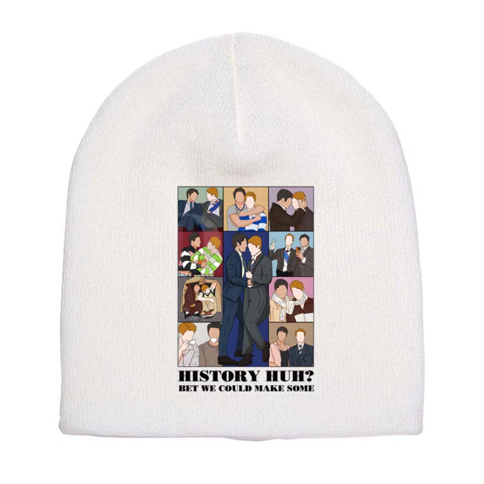 History Huh Red White And Royal Blue Short Acrylic Beanie