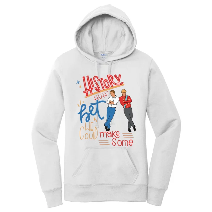 History Huh Red White And Royal Blue Women's Pullover Hoodie