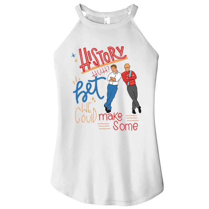 History Huh Red White And Royal Blue Women’s Perfect Tri Rocker Tank