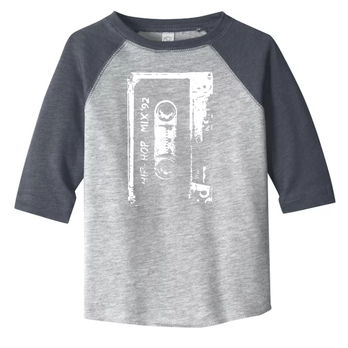 Hip Hop Rap Mixtape Cassette DJ Retro 90s Toddler Fine Jersey T-Shirt