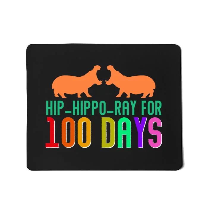 Hip Hippo Ray For 100 Days Of School Hip Hip Hooray Mousepad