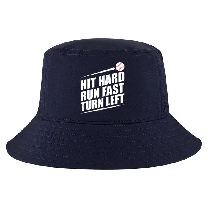 Hit Hard Run Fast Turn Left Gift Cool Comfort Performance Bucket Hat