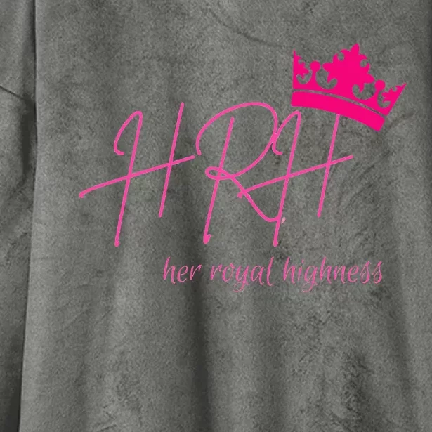 Hrh Her Royal Highness Pink Tiara Hooded Wearable Blanket