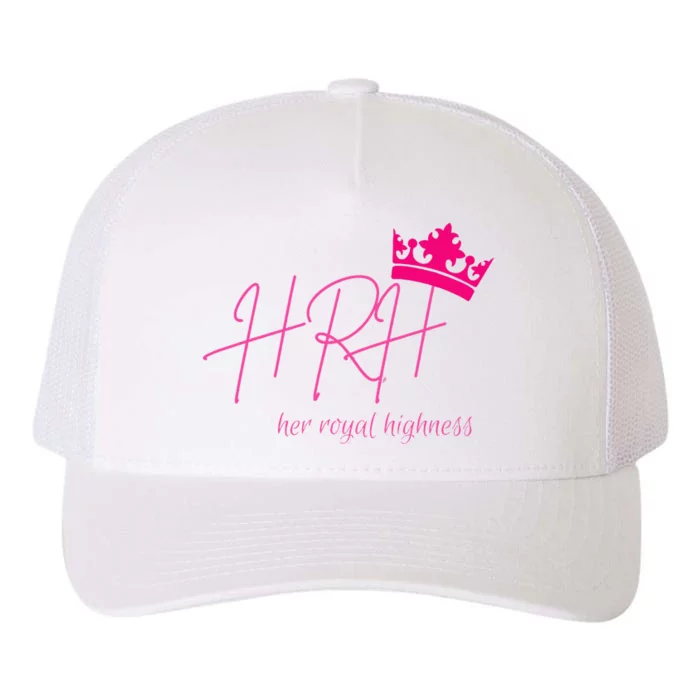 Hrh Her Royal Highness Pink Tiara Yupoong Adult 5-Panel Trucker Hat