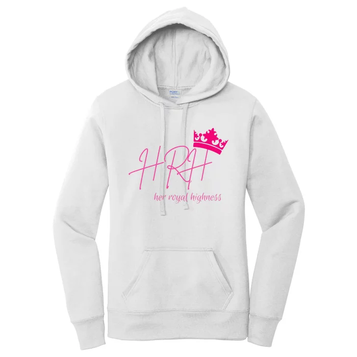 Hrh Her Royal Highness Pink Tiara Women's Pullover Hoodie