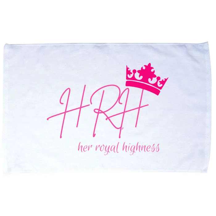 Hrh Her Royal Highness Pink Tiara Microfiber Hand Towel