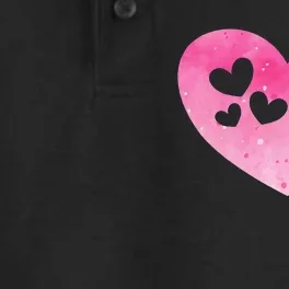 Heart Horseback Riding Cute Horse Lover Dry Zone Grid Performance Polo