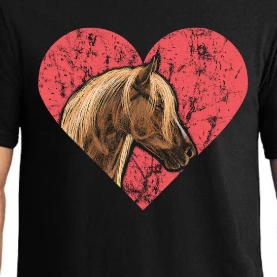 Heart Horse Racing Derby Horse Lovers Jockey Cow Ranchero Cool Gift Pajama Set