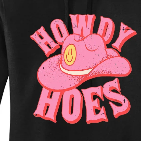 Howdy Hoes Retro Funny Cowboy Cowgirl Western Women's Pullover Hoodie