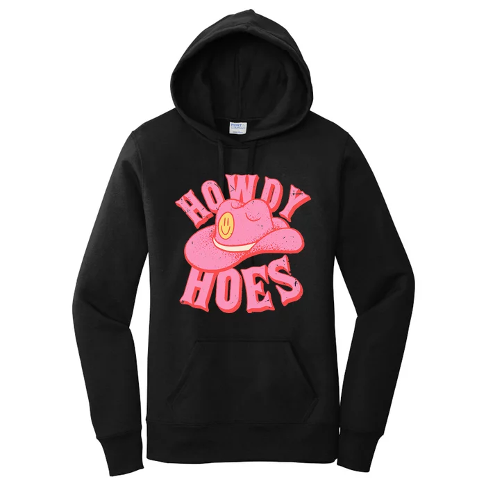 Howdy Hoes Retro Funny Cowboy Cowgirl Western Women's Pullover Hoodie