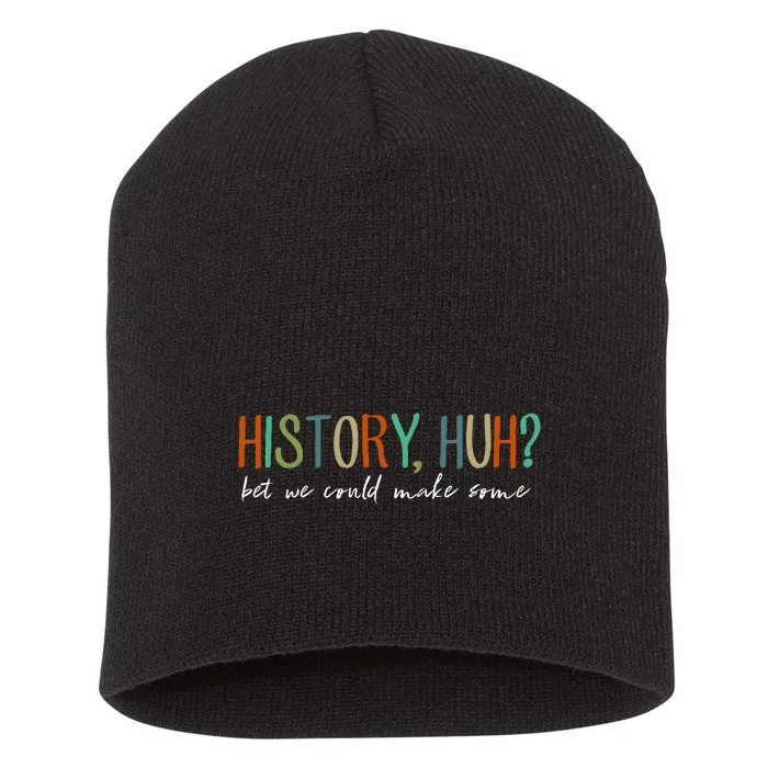 History Huh Red White And Royal Blue Short Acrylic Beanie