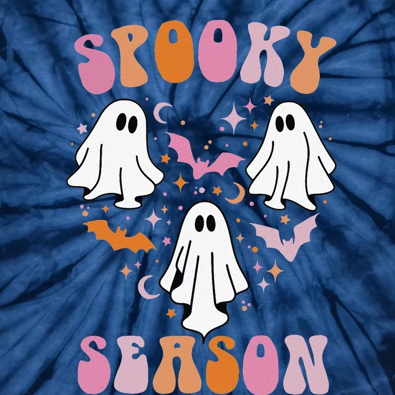 Happy Halloween Retro Groovy Spooky Season Tie-Dye T-Shirt