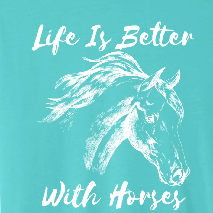 Horses Horseback Riding Clothes Funny Teenager Mom Cute Gift ChromaSoft Performance T-Shirt