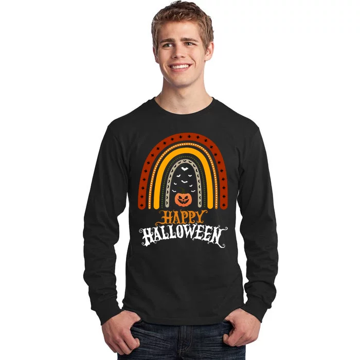 Happy Halloween Rainbow Pumpkin Tall Long Sleeve T-Shirt