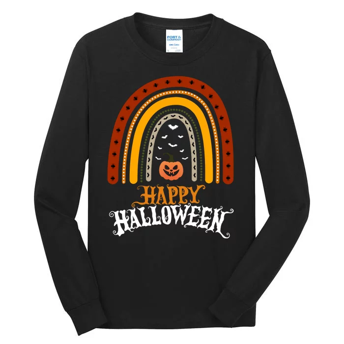 Happy Halloween Rainbow Pumpkin Tall Long Sleeve T-Shirt