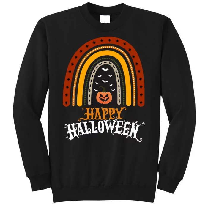 Happy Halloween Rainbow Pumpkin Tall Sweatshirt