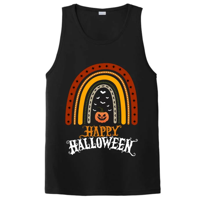 Happy Halloween Rainbow Pumpkin Performance Tank