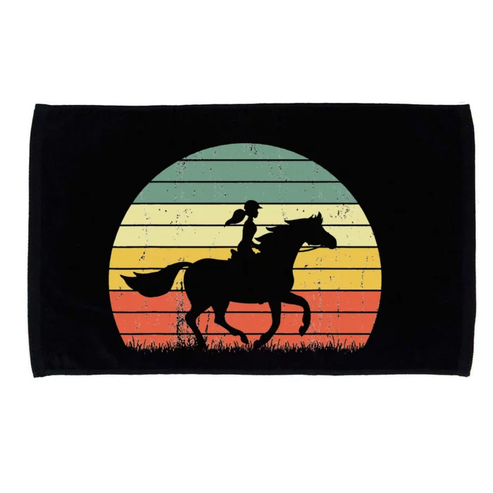 Horse Horseback Riding Equestrian funny animal Microfiber Hand Towel