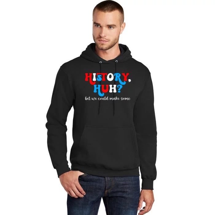 History Huh Red White And Royal Blue Tall Hoodie