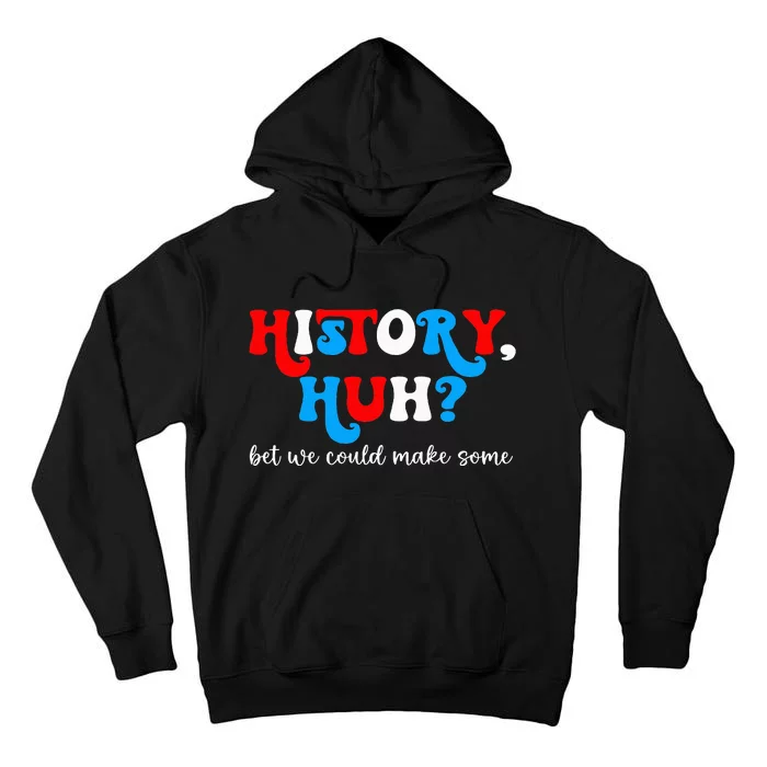 History Huh Red White And Royal Blue Tall Hoodie