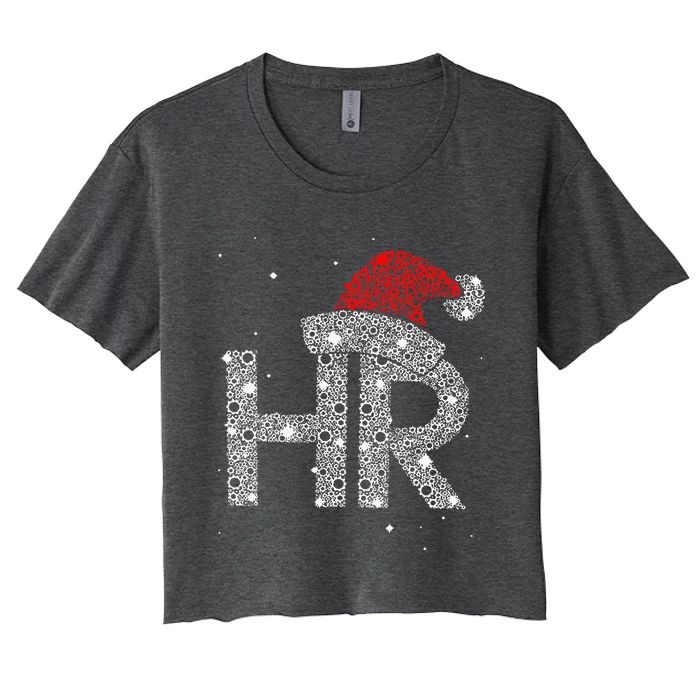 Hr Human Resource Jobs Funny Christmas Gift Women's Crop Top Tee