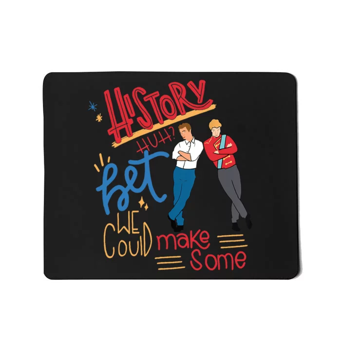 History Huh? Red White And Royal Blue Funny Saying Mousepad