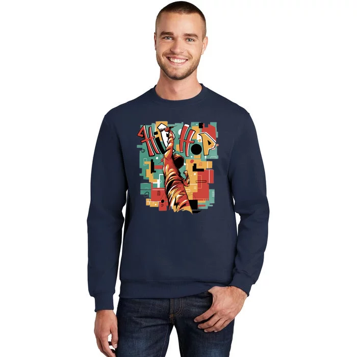 Hip Hop Retro Music Tall Sweatshirt