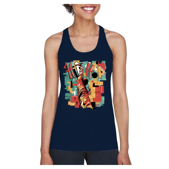 Hip Hop Retro Music Women's Racerback Tank