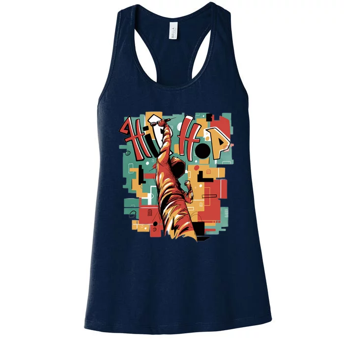 Hip Hop Retro Music Women's Racerback Tank