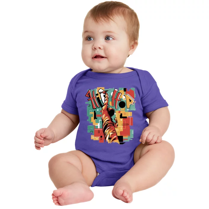 Hip Hop Retro Music Baby Bodysuit