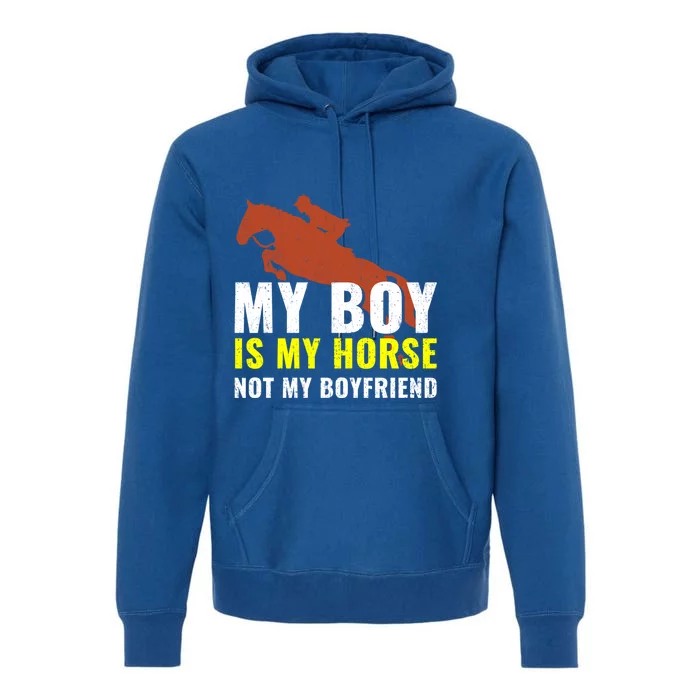 Horse Horseback Riding Gift Premium Hoodie