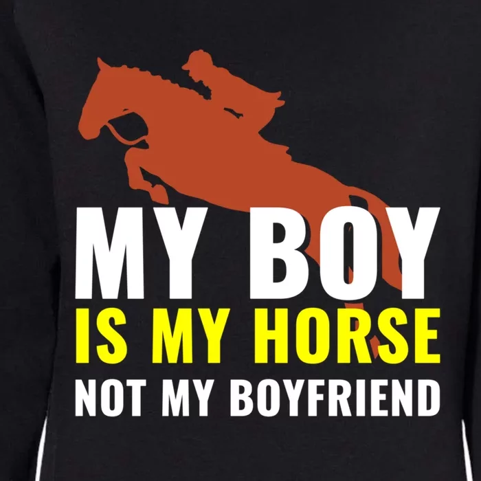 Horse Horseback Riding Gift Womens California Wash Sweatshirt