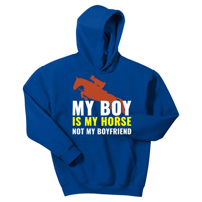 Horse Horseback Riding Gift Kids Hoodie