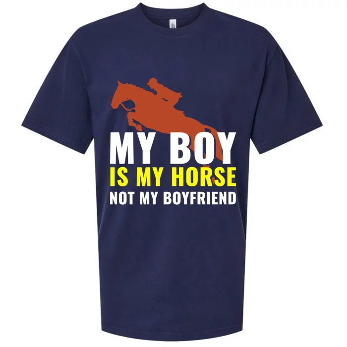 Horse Horseback Riding Gift Sueded Cloud Jersey T-Shirt