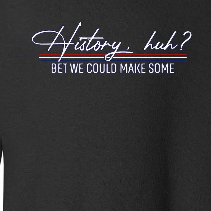 History Huh Red White And Royal Blue LGBT Pride Toddler Sweatshirt