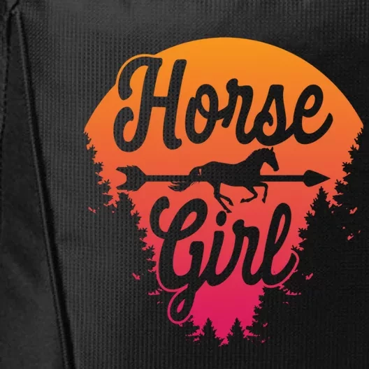 Horse Horseback Riding Gift City Backpack