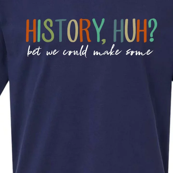 History Huh? Red White And Royal Blue Sueded Cloud Jersey T-Shirt