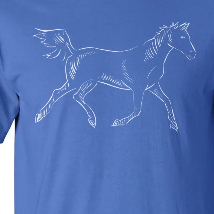 Horse Horseback Riding Gift Tall T-Shirt